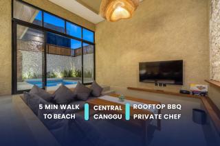 2BD Canggu Center - 3 min to beach - Rooftop & BBQ - Breakfast & dinner - Modern & Luxury - Canggu - 9