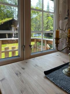 Traditional Log Cabin By Lake Seljord - 2