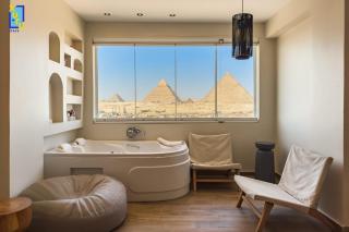 Jacuzzi 2BDR By The Historic Pyramids Apt7 - Cairo - 7