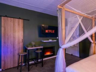 Sault Tropical - Idéal couple - Balnéo Led - Vue parc & montagne - Wifi - Stationnement gratuit - 5min à pied des bars, restaurants & commerces - Sault - 9