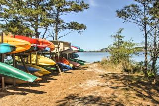 Theater Room and Deck at Massive Salt Pond Home! - 7