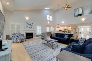 Theater Room and Deck at Massive Salt Pond Home! - 4