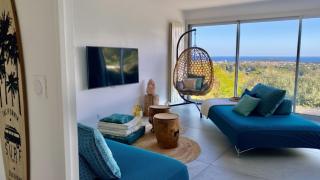 Villa vue Mer panoramique, Plage 10min, Piscine, Tennis, Pétanque - 0