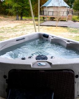 Romantic Safari Tent with Grill and Hot Tub in Cedar Bluff, Alabama - 4