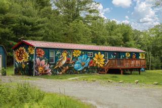 Mural Art Cabin With Pond And Hot Tub - Lava - 2
