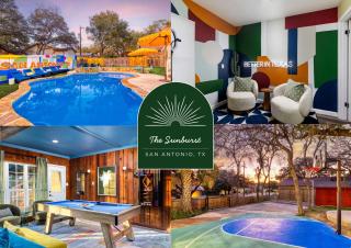 Sleeps 18 Basketball Court Heated Pool Games - 0