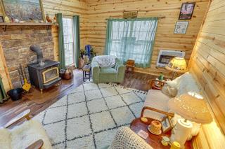 Greenbrier River On-Site! Modern-Rustic Log Cabin - 0