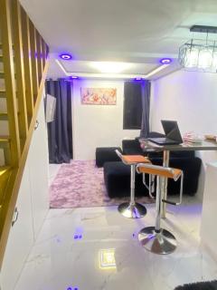 Elegant Golden Loft with Mood Lighting Central Location and Skyline Views - 9