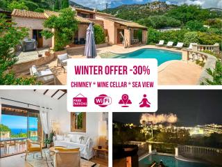 Villa Horizon - 5min from Monaco - Ideal Groups - Panoramic view - Chimney - Parking - Premium Services - Calm - 0