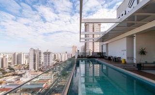 FLAT DIFERENCIADO EM GOIÂNIA, SETOR BUENO, Ed DNA, SACADA PRIVATIVA DESCOBERTA COM JARDIM, PISCINA, ACADEMIA, GARAGEM, MINIMO 2 NOITES - 7
