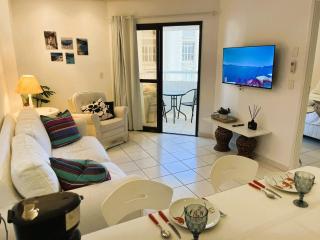 Flat em frente ao mar com piscina varanda e AC - 9