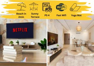 Beach in 2 Terrace, PS4, Fast Wi-Fi, Yoga Mat, Available CAN25 - 6