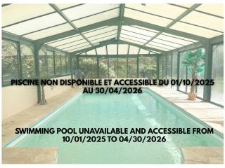 La Maison du Tilleul avec Piscine couverte chauffée - 8