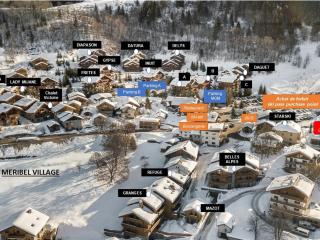 Charmant 3 pièces avec 2 chambres, terrasse, parking et Wi-Fi à Méribel - FR-1-566-61 - 1