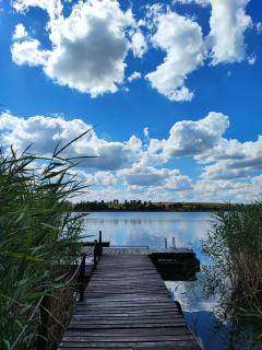 Siedlisko nr 5A nad jeziorem Skarlińskim, jezioro, mazury, domki letniskowe, bania - 8