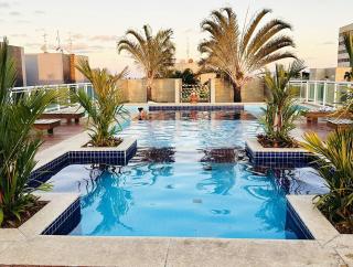 Quarto e sala no condomínio JTR à beira-mar - 1