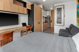 Apartaestudio Moderno en Edificio 33DC, Centro Internacional Bogotá, WiFi y Ubicación Premium - 6