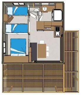 Chalet 3 étoiles - Piscine - eeigai - 1