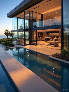 Malibu test apartment pool view 4 - 3