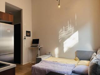 Double Sofa Bed in a Stunningly Tall Shared Studio - 7