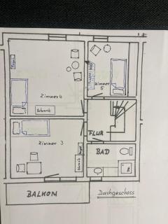 Hamburger Villenviertel, ganzes Haus mit 5 Einbettzimmern,1 Esszimmer - 6