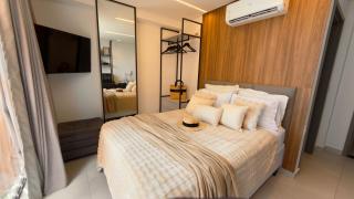 Flat Pé na areia - Prédio Pé na Areia Breeze 318 Algodão Flats - 0