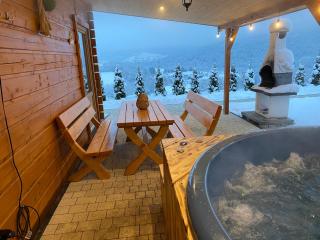 Domki- Limanowa domek 3 domek z jacuzzi i sauną - 0