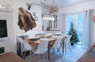 Red wooden house in Rovaniemi - 2