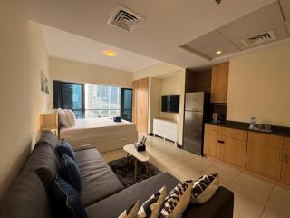Click Stay - JLT - Entire Studio & Balcony Lakes view Apartment -HW - 8