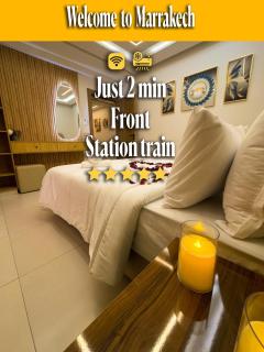 Amazing apartment in city center front train station TGV 2 Min center -Welcome to Marrakech - - 0
