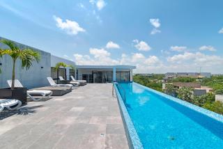 Apartamento 1 dorm amplia terraza Aldea Zama Tulum - 9