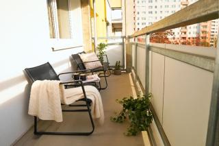 Gemütliches 3-Raum Apartment mit Boxspringbetten, vollausgestattet Küche, Balkon, WLAN, 40 Zoll HD-TV, Parkplätze - 4