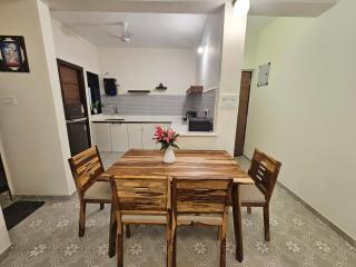 Blu Escape - Peaceful 1BHK Apartment with Pool & Balcony - Family Friendly Stay - 9