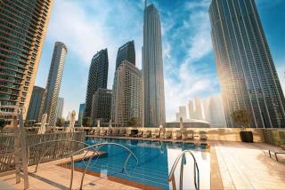 Vogue Vacation Homes, Downtown Forte near Dubai Mall and Burj Khalifa, Two-Bedroom Apartment with Balcony and City View, full access to all amenities - 0