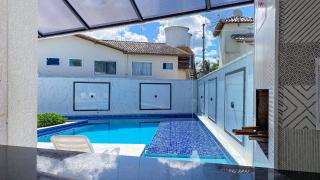 Casa Duplex 2 quartos com ar condicionado, sala, cozinha completa e internet privativa, a 80m metros da Praia de Taperapuã. Residencial Vila dos Diamantes, condomínio com piscina, 1 vaga de garagem e área gourmet - 4