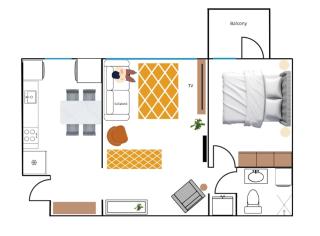 Lovely two-room condo with balcony near bus- and railwaystation - 9