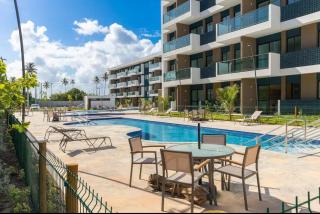 Flat LIPE MURO ALTO lindo e equipado a poucos metros da praia localizado em condomínio clube completo perfeito para a família - 1