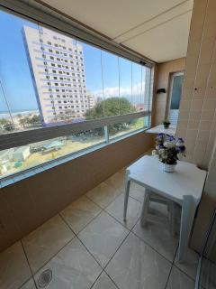 Vista Mar, 1 Dorm, Sacada Gourmet com churrasqueira, wi fi ,garagem, 6 hospedes, enfrente ao Mar - 5