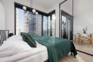 Towarowa Towers Studio with Free Gym Access and Balcony by Noclegi Renters - 0