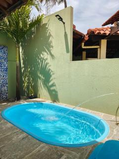 Casasveraneio casa top com 3 suítes com ar condicionado a 100 m da Praia - Barra de São Miguel, 7 minutos do gunga e 3 da praia bonita e conchas ! Área gourmet com piscina privativa e churrasqueira! condomínio com muito verde e piscina de 10m! - 7