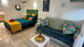 Brin d'ile Anse des Rochers vue mer à 50 m de la plage et piscine - Saint-François - 6