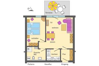 Ferienpark Freesenbruch Wohnung 2 2 - Bernstein - 2