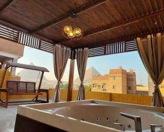 Anubis kingdom pyramids view - Cairo - 3