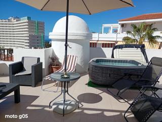 Penthouse con Vistas al Mar, Terraza, Jacuzzi y Piscina en Playa Fañabé - 9