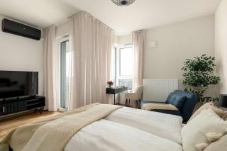 Stylish & Elegant Studio with Parking & Balcony with View Remote Work by Noclegi Renters - 1