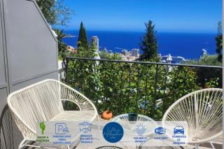 Le Mas d'Angeline-Vue mer panoramique, jardin partagé, parking, voiture indispensable, route étroite et pentue, à 10 min de Monaco - 8