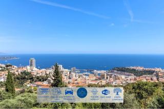 Le Mas d'Angeline-Vue mer panoramique, jardin partagé, parking, voiture indispensable, route étroite et pentue, à 10 min de Monaco - 9
