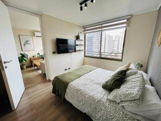 2D 2B, hasta 4 personas, Vista cordillera, Parking, AC & Calefacción - 9