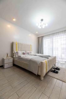 Furnished one bedroom apartment with swimming fully equipped gym ample parking space children playing ground and amazing city views - 3