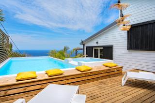 Villa Camomille, piscine au sel chauffée, vue océan - 7